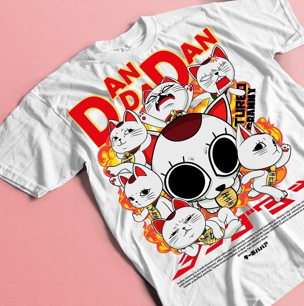 Dandadan Cat Turbo-Granny Cute Anime Manga Cat Costume Best Shirt All Size