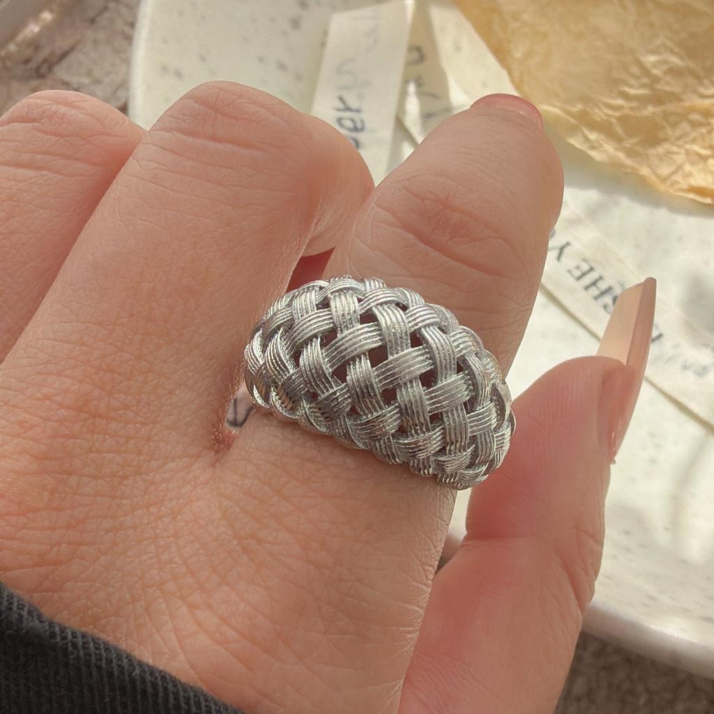Xiaomi 925 Sterling Silver Rings for Women Couple Minimalist Handmade Simple Web Ball Shape Ring Fine Jewelry Gift Prevent Allergy
