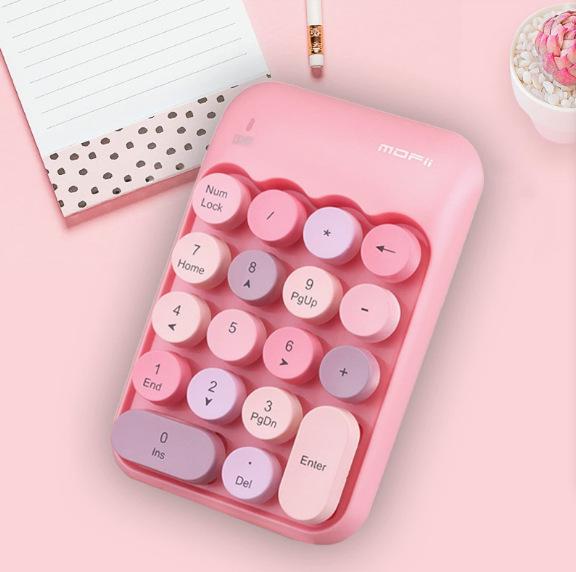 

Retro Color 2.4G Wireless Mini Keyboard for Finance