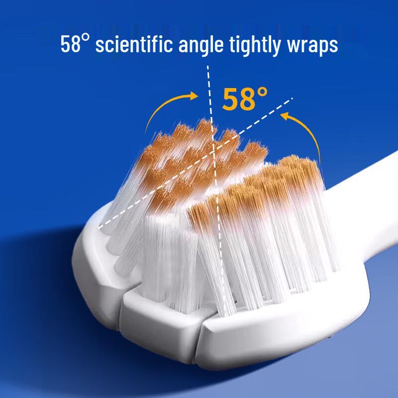 Baicuilai Weichborsten 3-seitige Zahnbürste für Erwachsene