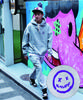 STUFF Retro Loose Fit Jogger Training Pants Grey