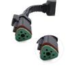 Oil High Pressure Sensor Relief Valve 4954245 5PP5-3 with Plug Cable Compatible with Cum-mins ISX QSB 6.7L Engine
