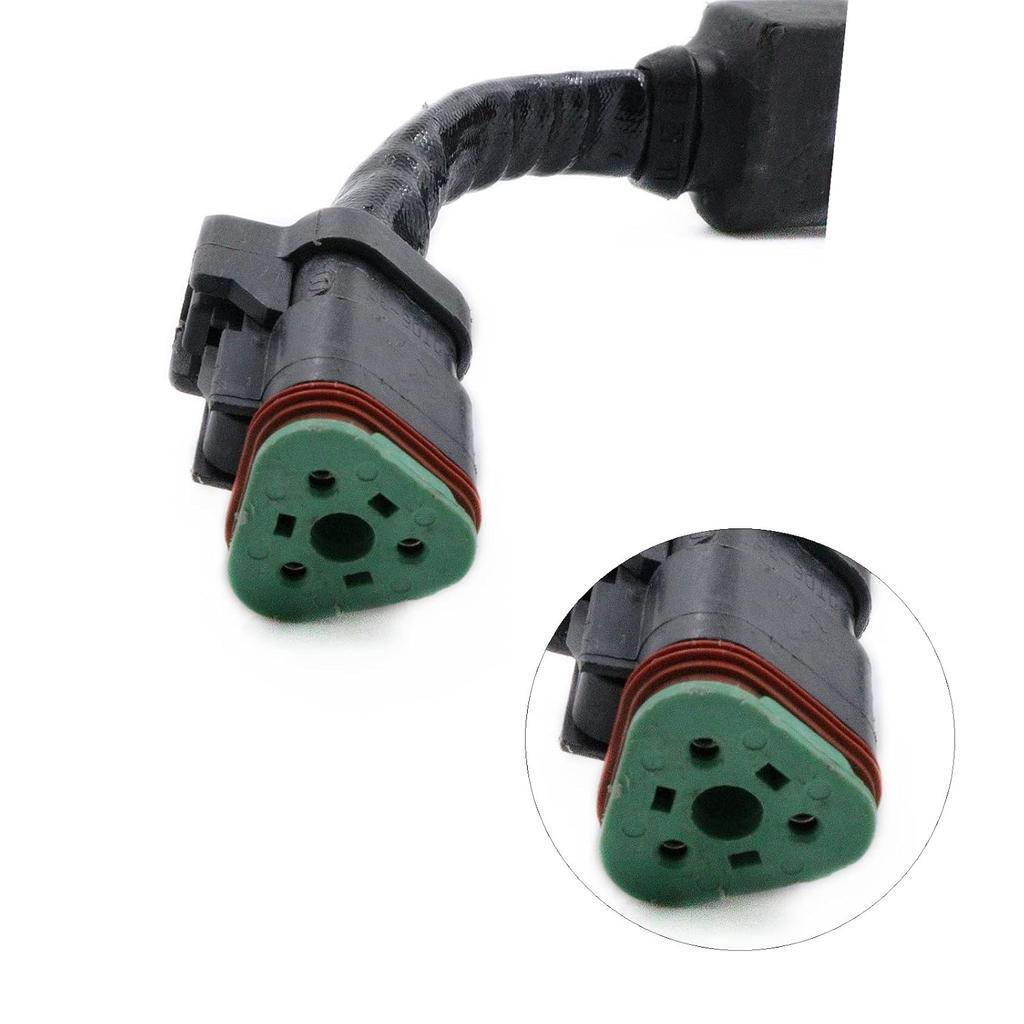 Oil High Pressure Sensor Relief Valve 4954245 5PP5-3 with Plug Cable Compatible with Cum-mins ISX QSB 6.7L Engine