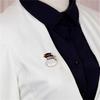 Fashionable Brooches Cute Cartoon Christmas Snowman Brooch Versatile Christmas Gift Chest Flower Christmas New Year Brooch Pins