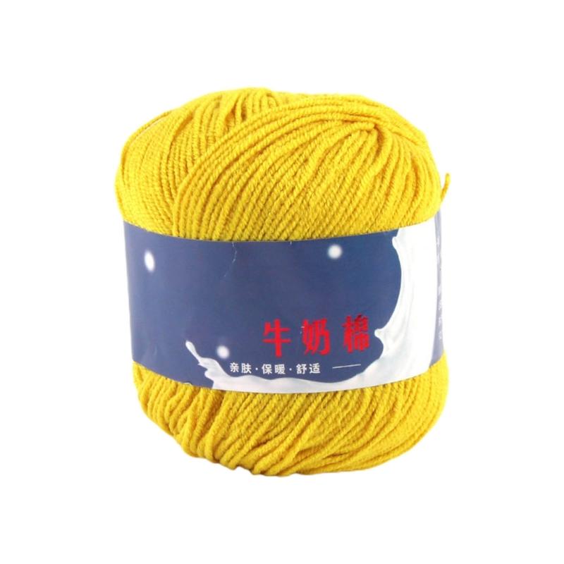 DIY Knitting Yarn Cotton Yarn Cream Hand Washable Knitted Yarn Easy To Store
