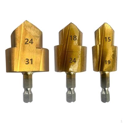 3 peças, pacote com 3 brocas escalonadas de elevação Ppr, desempenho estável premium para reparo de canos de água