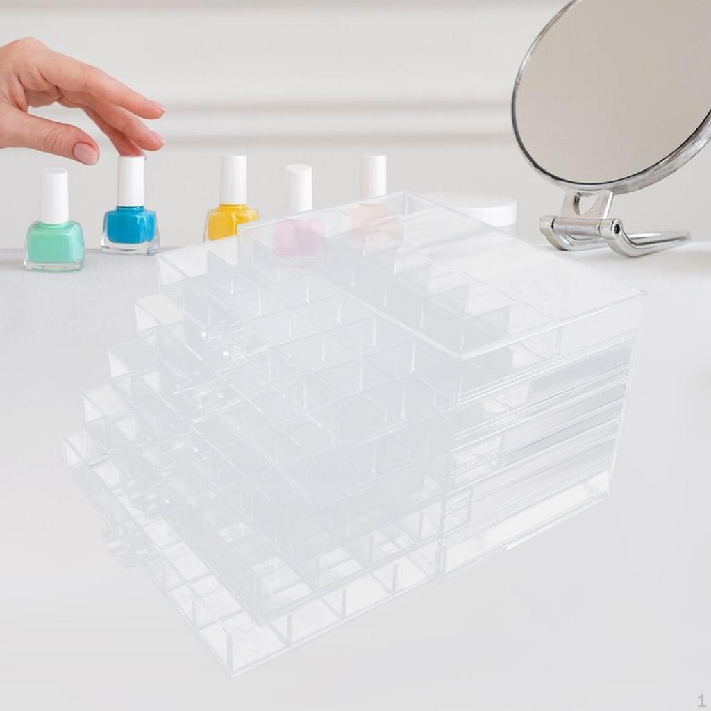 Schmuckaufbewahrungsbox aus Acryl 120 kleine Fächer Schmuckaufbewahrungskoffer für