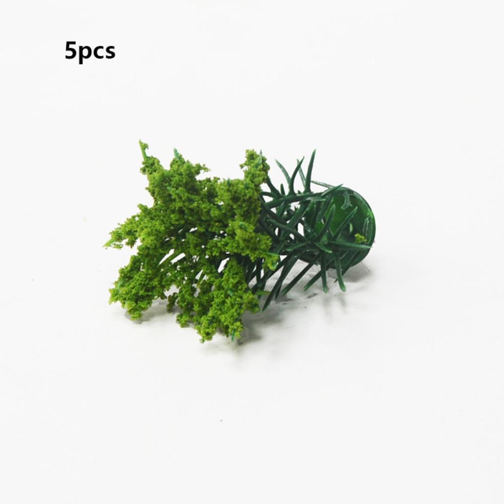 5pcs Mixed Colorful Miniature Flower Cluster Plastic Outdoor Scene Materials New Sand Table Model