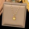 European and American Fashion Heart Pendant Necklace, Bracelet Earrings, Women's Personalized Trendy Zircon Accessories