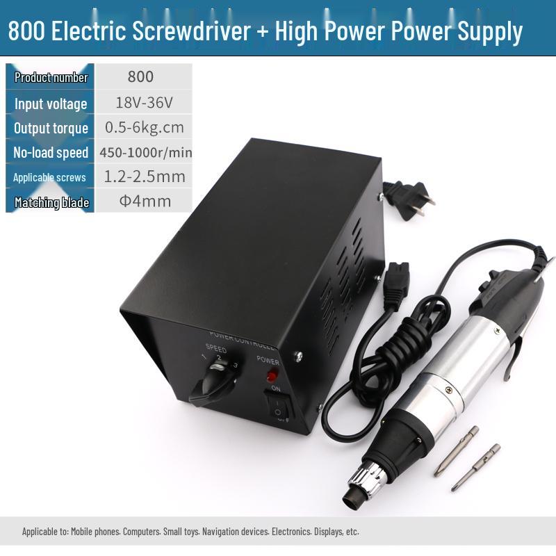 Electric Screwdriver Set 220V: Models 800, 801, 802 with Adjustable Speed and Torque