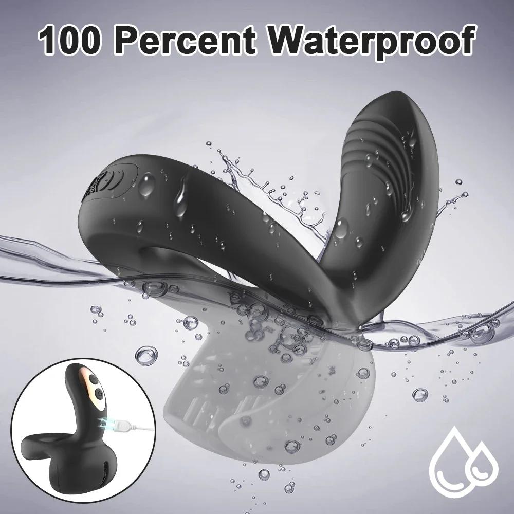 Locking Ring, Fun Cover, Wireless Remote Control, Invisible Wear, Vibration Charging, Exercise Stimulation, Massage, Stable18+