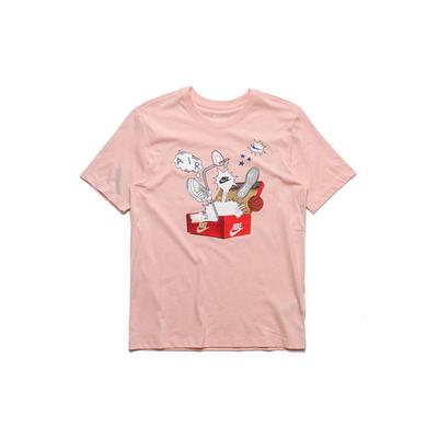 Schuhkarton Print Kurzarm T-Shirt Herren Tops Korallenrot CU6872-664