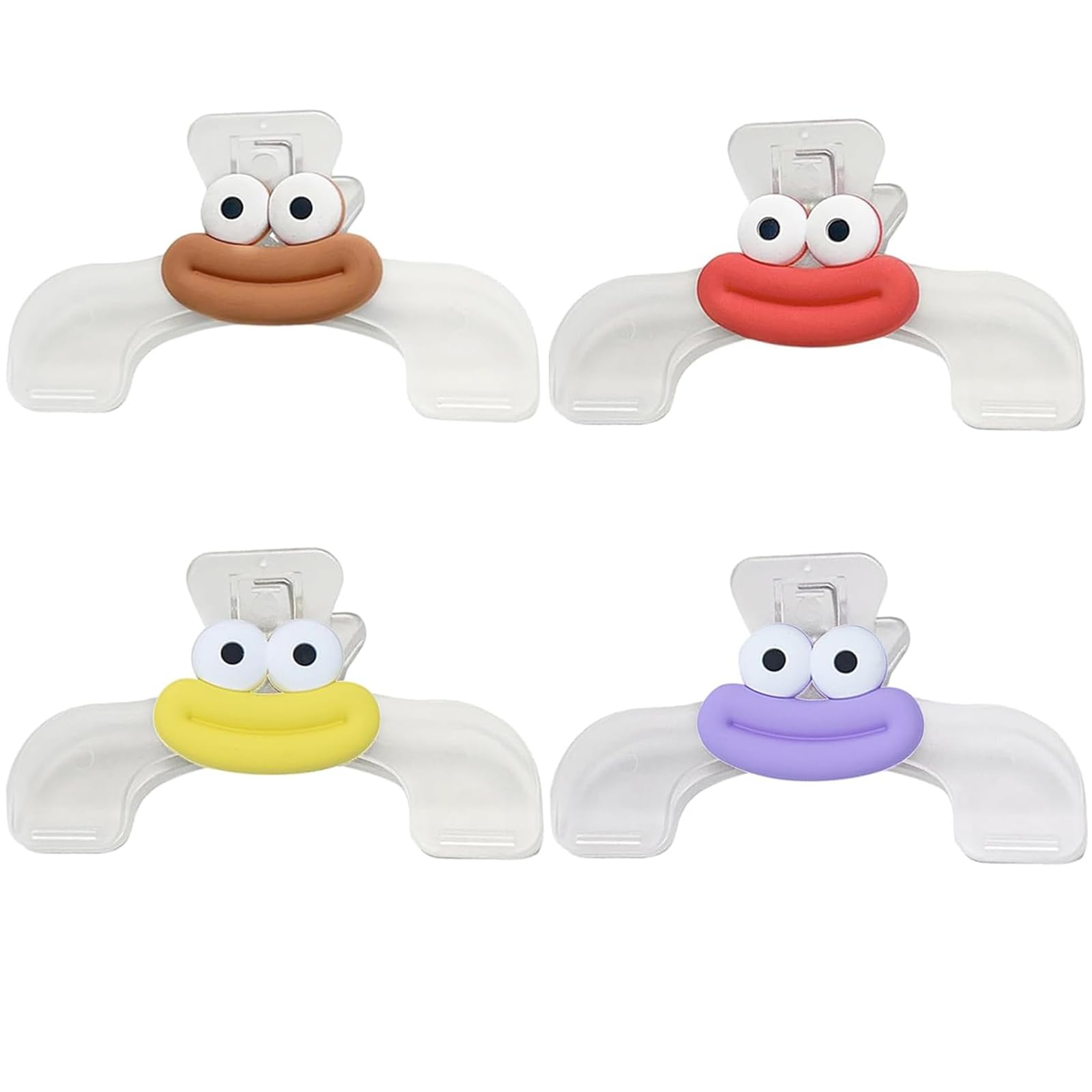 

Selinear Book Set of for Study Office Student Use Clips, 4, Plastic, Transparent, Convenient, Documents, Textbooks, Lipstick, Clips, Stylish,