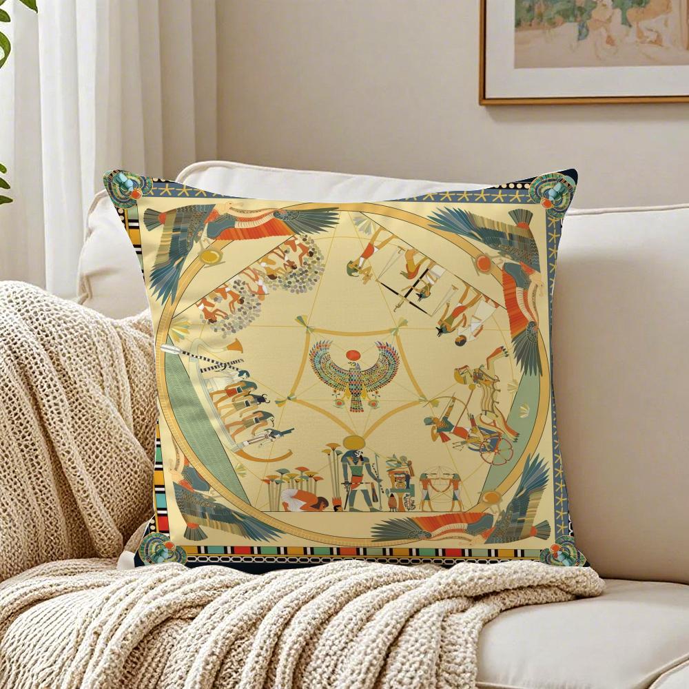 Mystical Ancient Art EEgypt pharaoh Cushion Cover Pillowcase Antidustmite living Room Sofa Decor Cushion Room
