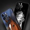 Animal Horse Phone Case Cover for iPhone 17 16 15 14 13 12 Pro Max 11 Pro Max 17 AIR Plus Shockproof Soft TPU Shell Fundas Capas
