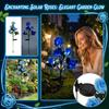 Solarbetriebene künstliche Blumen-Gartenleuchte, dekorative Außen-Rasenlampe mit Erdspieß für Hof, Weg, Terrasse, Landschaftsbeleuchtung