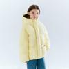 Girls' Wide Brimmed Bread Grid Down Jacket