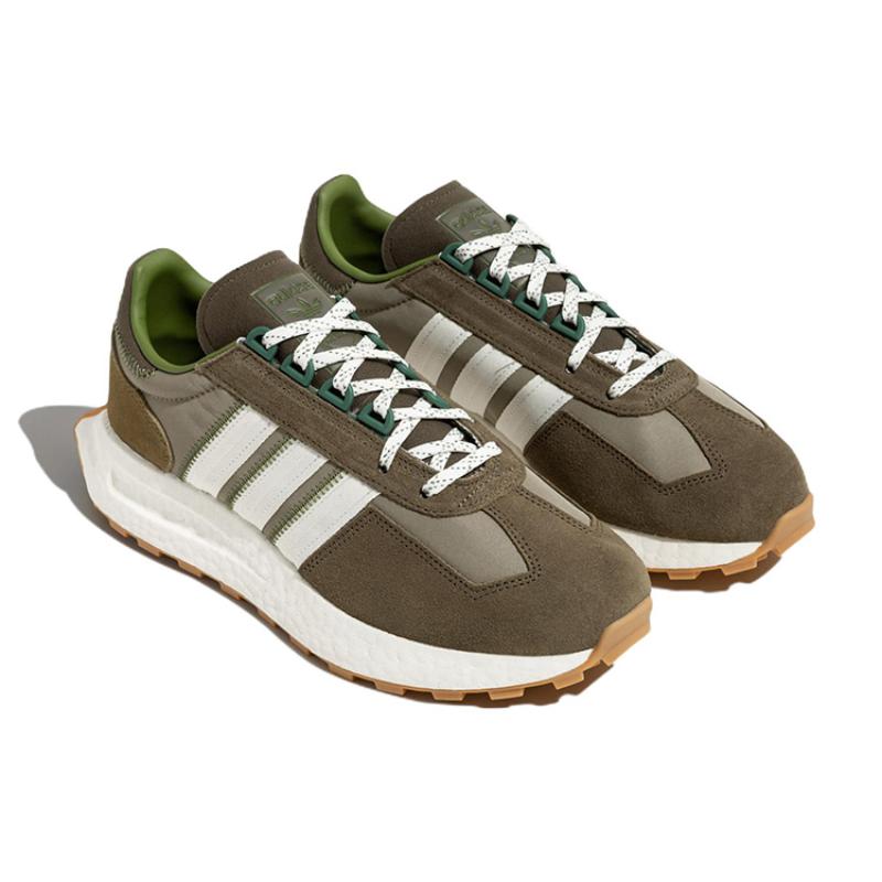 Adidas Originals Retropy E5 Anti-Slip And Wear-Resistant Lightweight Low-Top Casual Running Shoes Unisex Brown White Sneakers GY9913