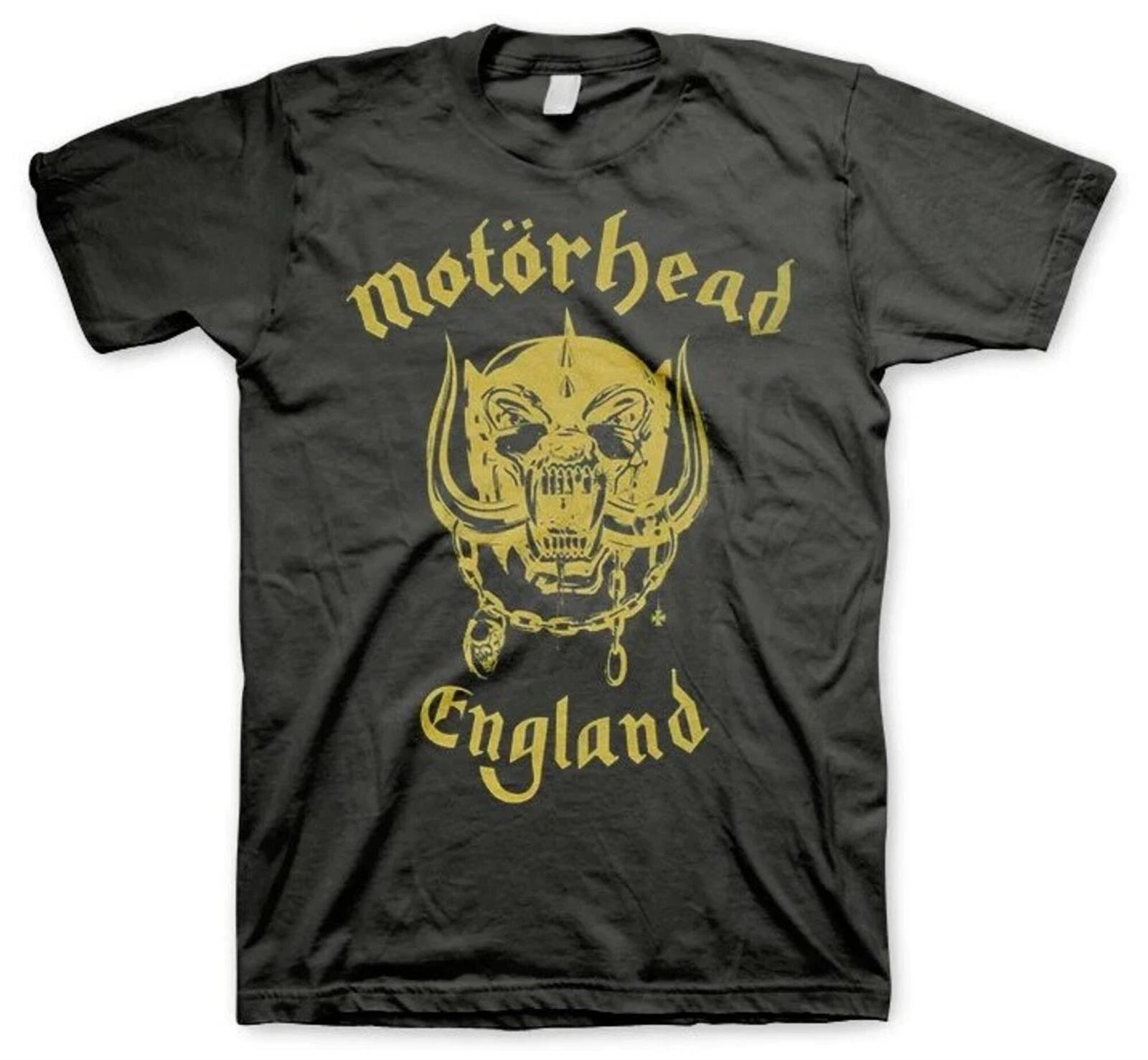 MOTORHEAD cd lgo GOLD ENGLAND Official SHIRT XL New overkill inferno 1916 fist L