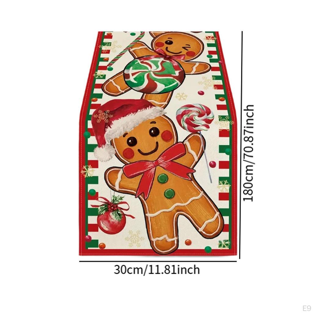 Weihnachten Tisch Läufer Tischset Party Dekoration Rechteck Tischdecke Abdeckung für Abendessen Kaffee