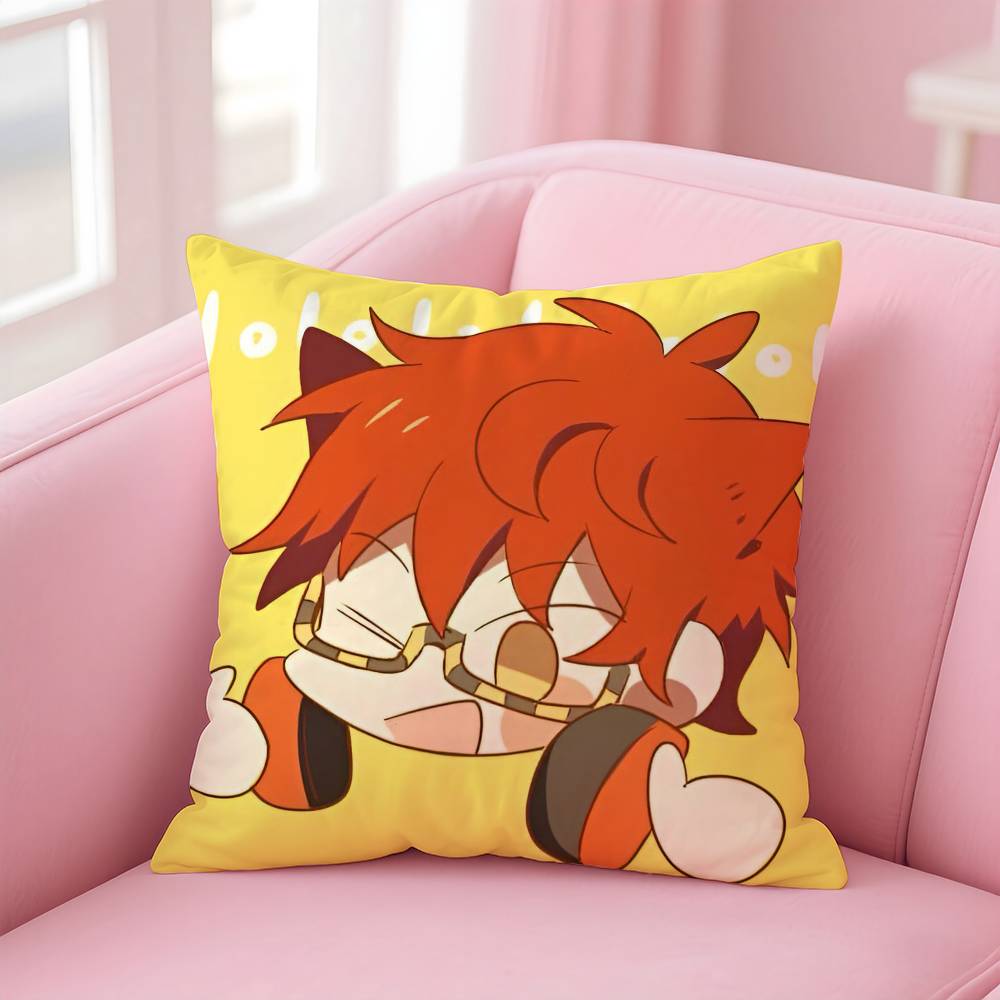 

Hot Game M-Mystic Messenger 707 Pillow Case Custom Printed Brushed Fleece Pillow, Baby Skin-Touch, Eco-Friendly Dye-Sublimation 16x16Inch