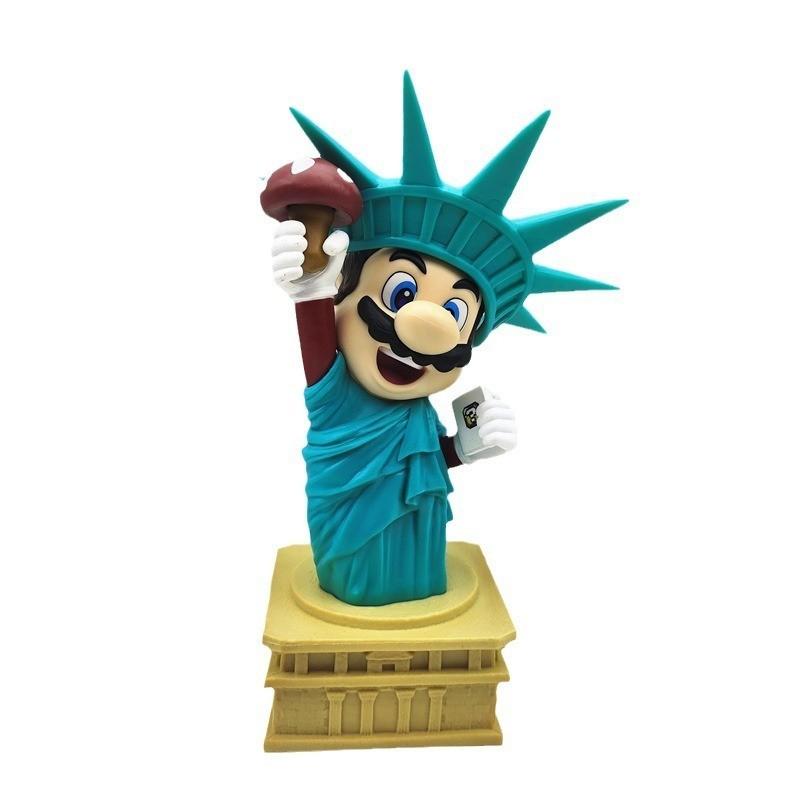 Pvc Statue Figure Mario Super Mario Pipe Worker Gk Sculpture Collectible Toy