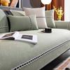 Sofa Cushion Non-Slip Simple Modern Light Luxury Style Leather Cushion for Four Seasons Thickened Fleece-lined Sofa Cover