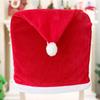 Christmas Chair Cover Santa Hat Dining Chair Covers for New Year 2023 Christmas Party Home Kitchen Table Decoration Gift