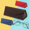 Étui à lunettes pliable, étanche, antichoc, fermeture magnétique puissante, souple, grande capacité, anti-poussière, triangulaire, boîte de rangement pour lunettes, approvisionnement quotidien