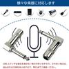 Set of 2 6.35mm Right Angle L-Shaped Plugs, 90 Degree Connector, Guitar Plug, Standard Phone Plug to Mono Standard Phone Plug, for Headphone Amplifier