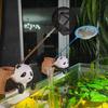 Portable Artificial Ornaments Panda Shaped Resin Crafts Home Decoration Gifts For Aquarium Fish Tank Decorations (7.5 X 13.7 X 15cm)