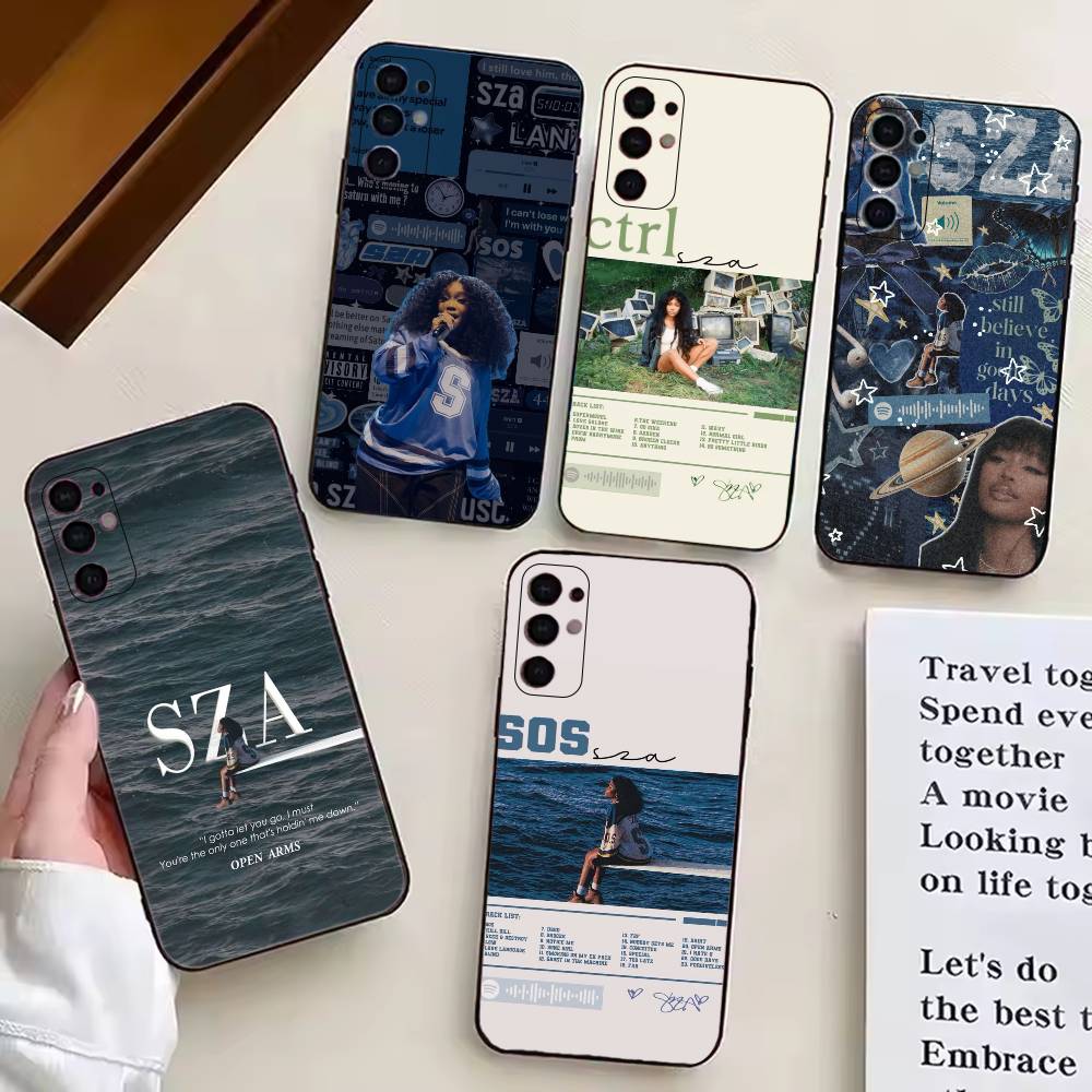 Fashion Singer For S-SZA Phone Case For Samsung S25,S24,S21,S22,S23,S30,Ultra,S20,Plus,Fe,Lite,Note,10,Black Cover