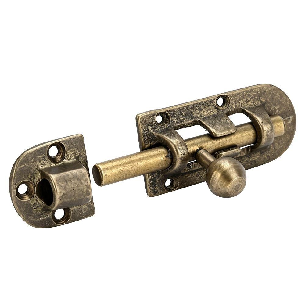 Includes Screws Door Latch Bolts Brass Barrel Bolt Latch Vintage Sliding Door Lock Outdoor Fences