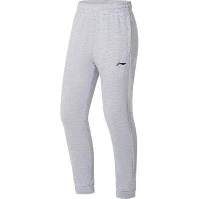 Li Ning Professional Basketball Series Comfortable Simple Versatile Solid Color Sports Jogger Pants Men Bottoms Coin-Gray AKLT991-2