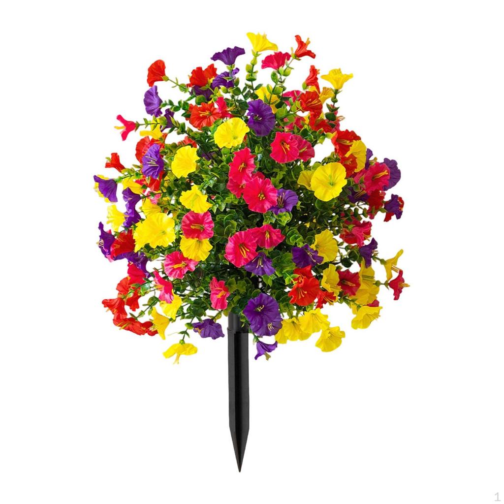 Artificial Flowers Decorative for Garden, Realistic Garden Stake, Easy Care Yard And Grave