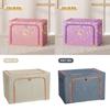 Foldable Storage Bin With Handles For Bedroom Organization And Clothes Closet Use
