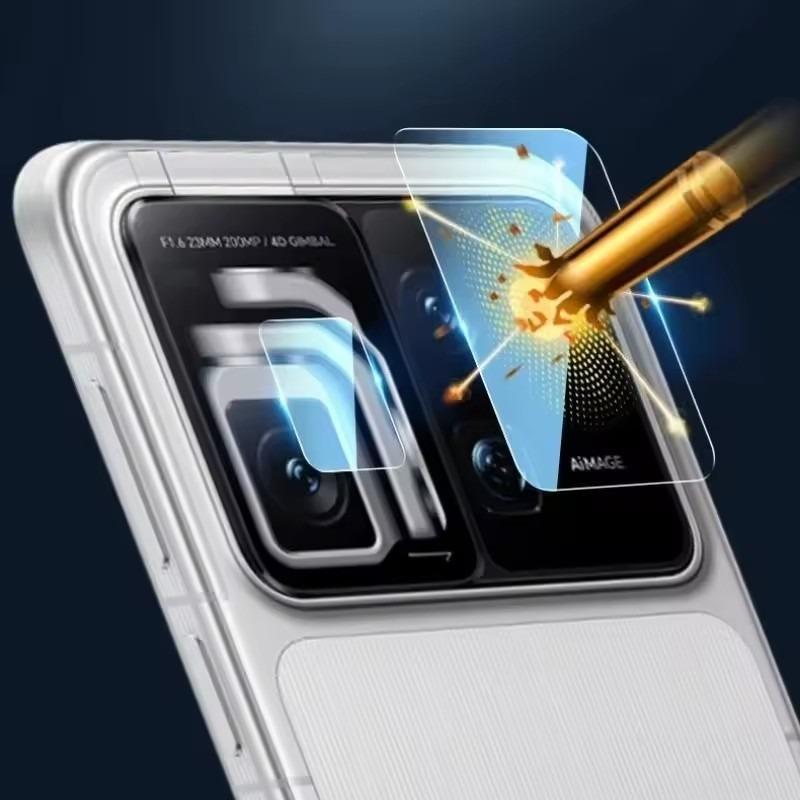 1-2Pcs Full Glue Camera Protectors for Honor Robot Phone 9H HD Tempered Glass Protective Films Lens Cover Locator Installation 4
