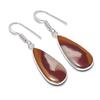 Natural Noreena Jasper Gemstone 925 Sterling Silver Jewelry Earring 1.77" AEE-10976