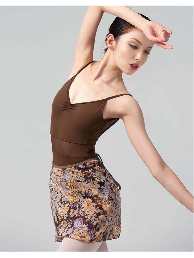 Maillot de Ballet con Tirantes para Mujer para Danza, Exámenes de Arte y Gimnasia de Adultos