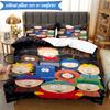 South Friends Adventure 3pcs K-pop music group Bedding set,Ideal for Bedroom, Dormitory,Including Duvet Cover And 2pcs Pillowcases,Fan gifts