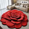 New Flower Carpet Special-Shaped Soft Peony Floor Mat Durable 40X40Cm Non-Slip Absorbent Bathroom Floor Mat