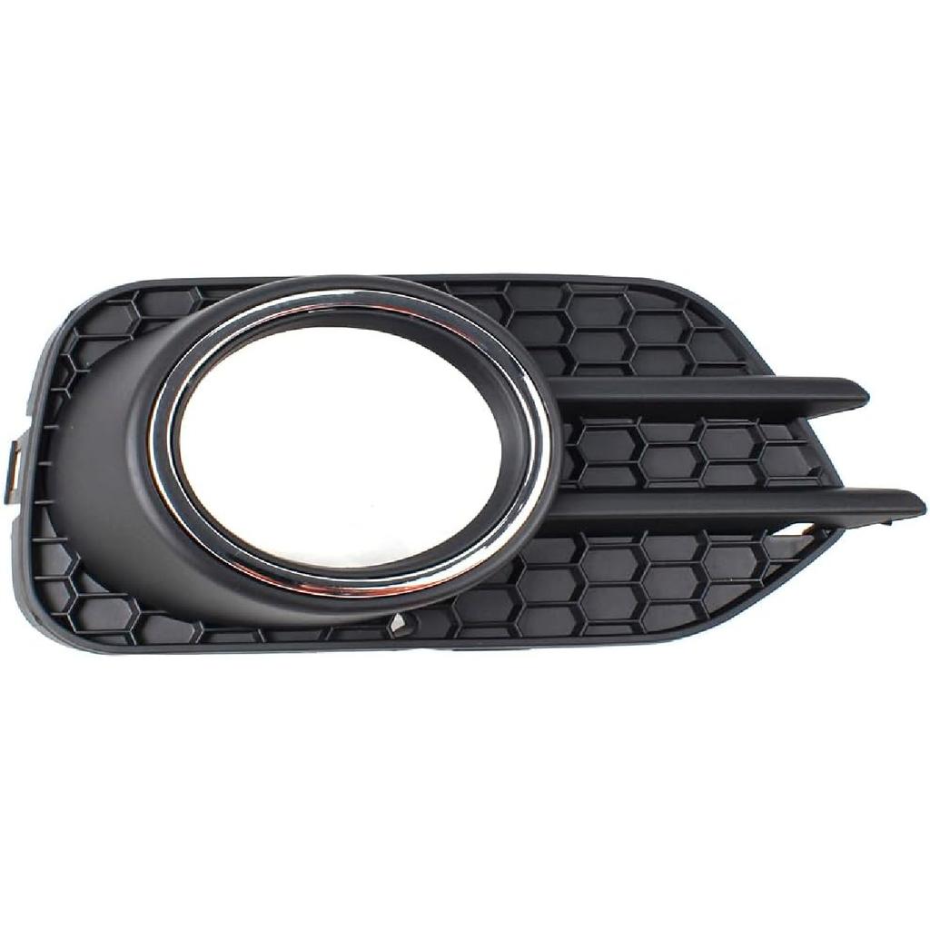 Stoßstange vorne Nebelscheinwerfer Blende Gitter Abdeckung Kappe Mit Chrom Passend für VW Tiguan 2012 2013 2014 2015 2016 2017 2018, Ersatz für 5N0853666H (Recht