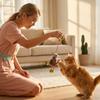Interactive Plush Cats Toys Set, Realistic Insect & Rodent Shaped Pull String Cats Teasers For Indoor Cats, Self-Play & Interactive  Chew Toys