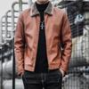 Pelzintegrierte Herrenjacke Herbst und Winter Neu Trendy Koreanischer Stil Hübsch Plus Samt Verdickt Lederjacke