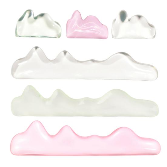 2 ks Sada gelových opěrek zápěstí Průhledná podložka pod zápěstí pro klávesnici s opěrkou zápěstí pro myš Ergonometrická podložka pro podporu zápěstí ruky pro počítačový notebook Kancelář Hraní