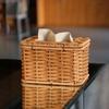 Imitation Rattan Woven Tissue Box Handmade Tissue Paper Holder Paper Case Organizer  Living Room