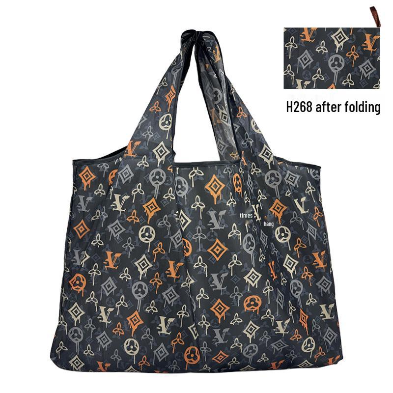 Foldable Tote Bag for Groceries - Large Capacity, Southeast Asian Print