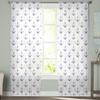 Blue Anchor Splash Ink Sheer Curtain For Bedroom Tulle Voile Curtain For Kitchen Living Room Decor Window Treatment