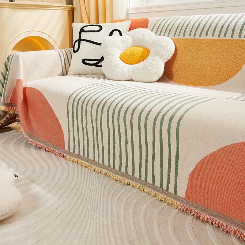 Chenille Sofa Cover Towel Full Covered Oversized Simple Modern Sofa Cover Four Seasons Universal All-Inclusive Sofa Cover Cover Cloth