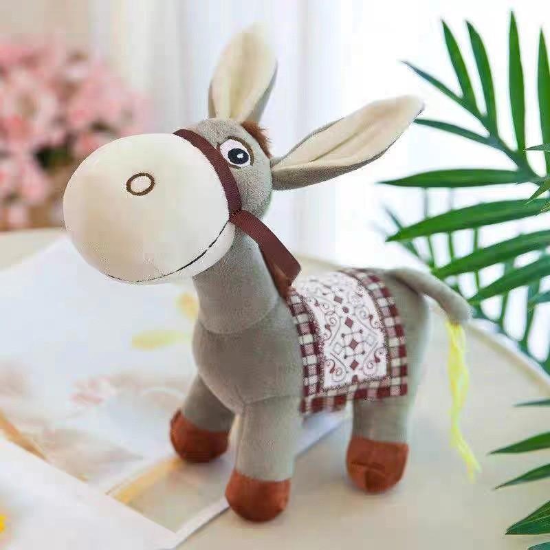Plush Animal Toy Donkey Cartoon Soft Stuffed Doll Kids Gift For Childrens Day